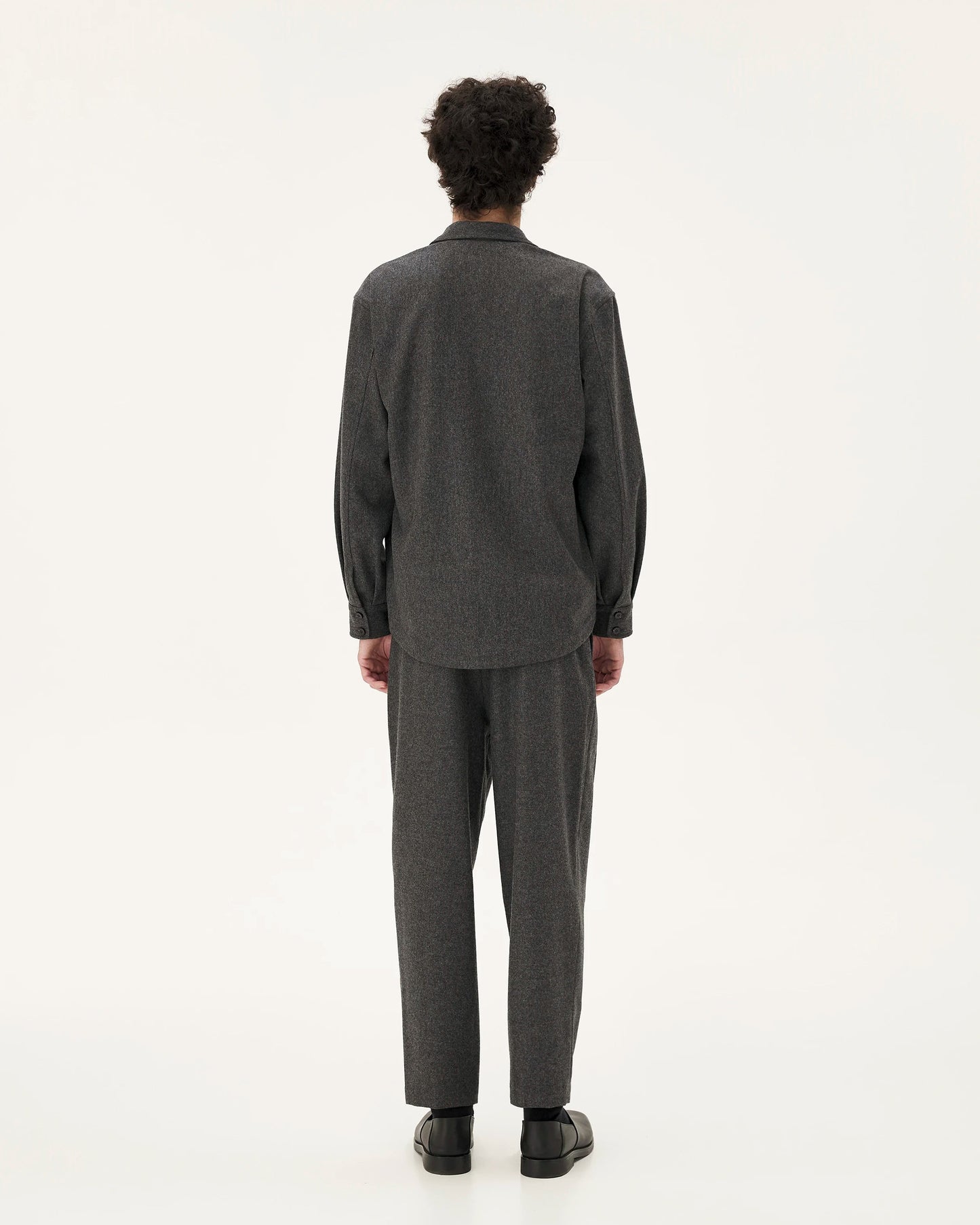 Surchemise en coton bio | gris "mars - slate"