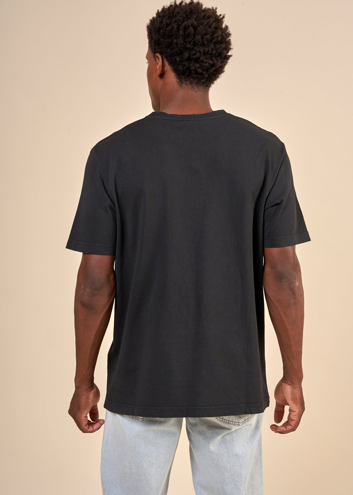 T-shirt manches courtes en coton bio | noir "uno everyday black"