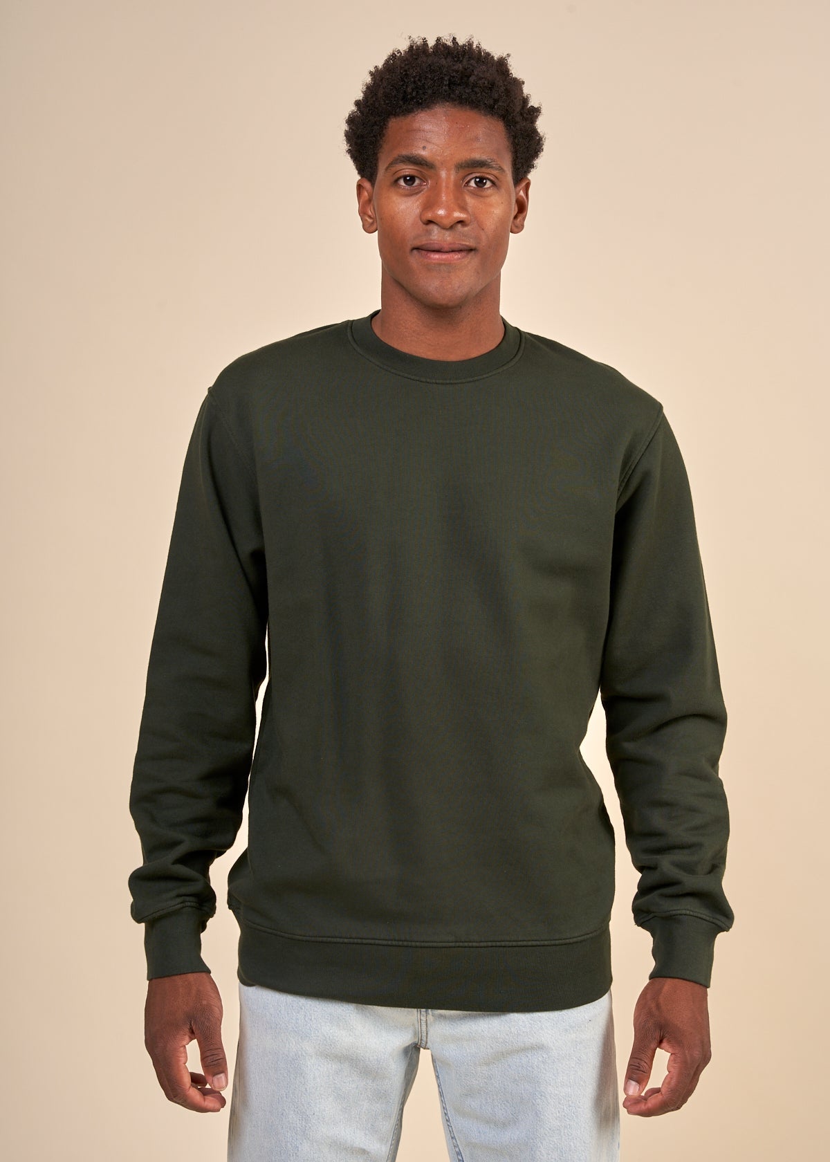 Sweat en coton bio | vert "hunter green"