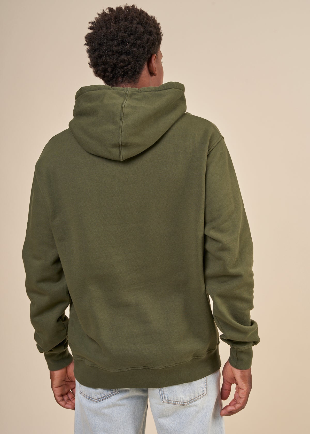 Sweat à capuche en coton bio | vert "classic organic hood seaweed green"