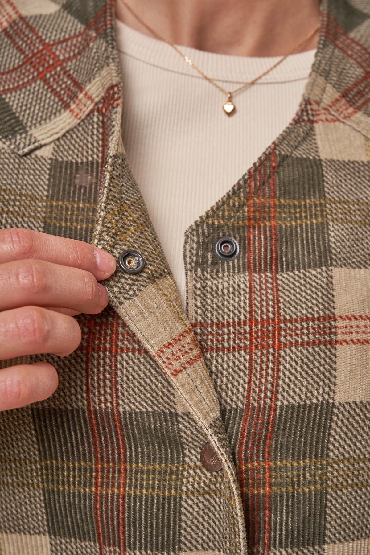 Robe en velours côtelé de coton bio | Carreaux tartan "my corduroy dress multi"