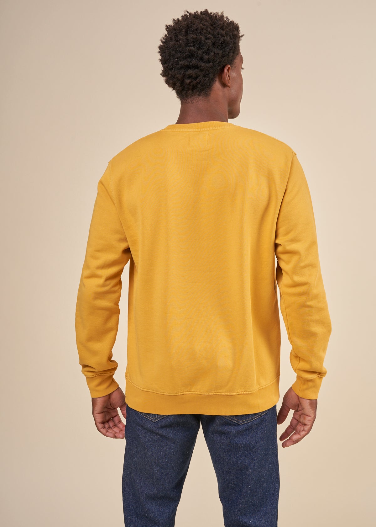 Sweat en coton bio | jaune moutarde "Burned Yellow"