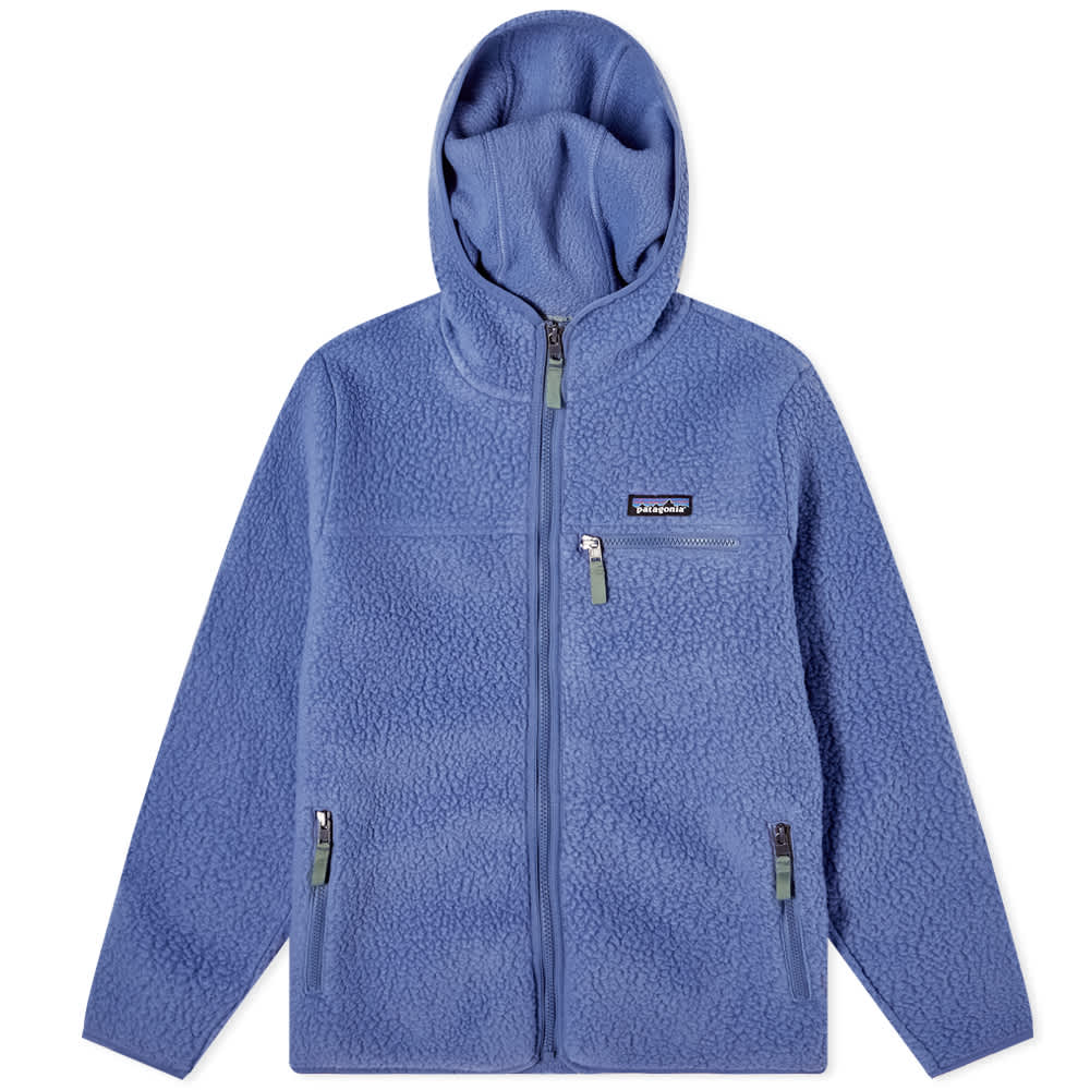 Polaire zippée bleu clair - retro pile hoody current blue