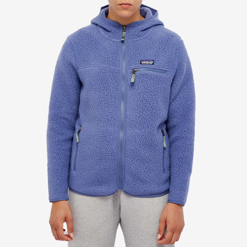 Polaire zippée bleu clair - retro pile hoody current blue