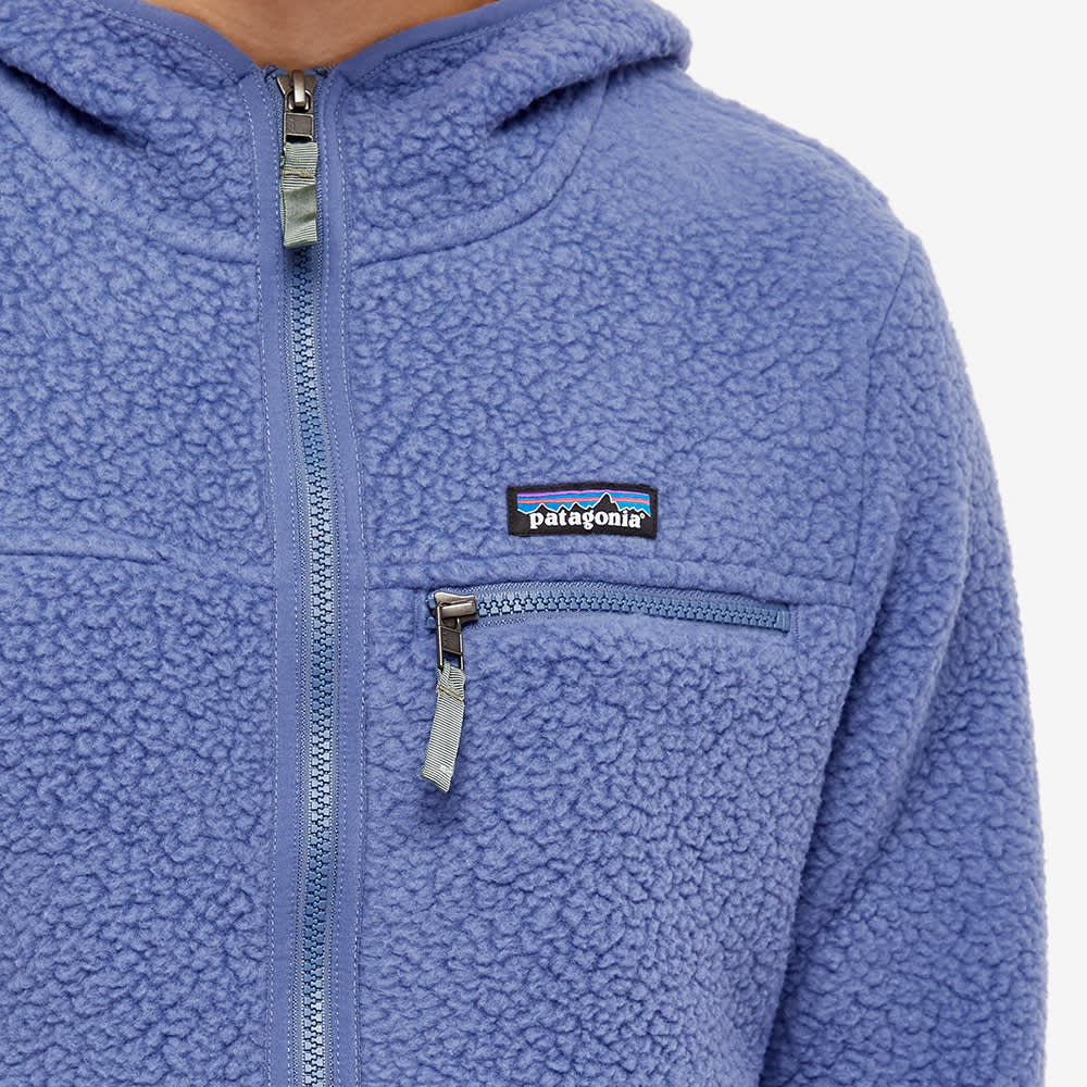 Polaire zippée bleu clair - retro pile hoody current blue