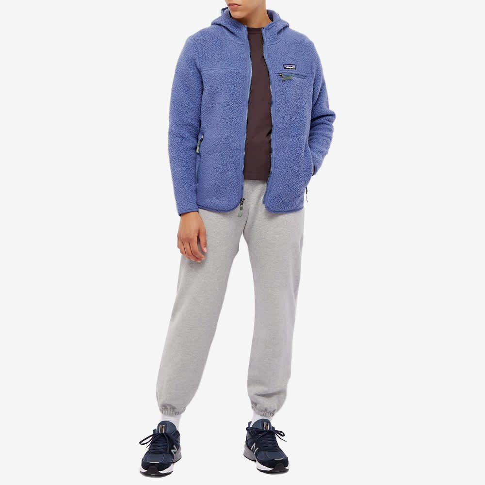 Polaire zippée bleu clair - retro pile hoody current blue