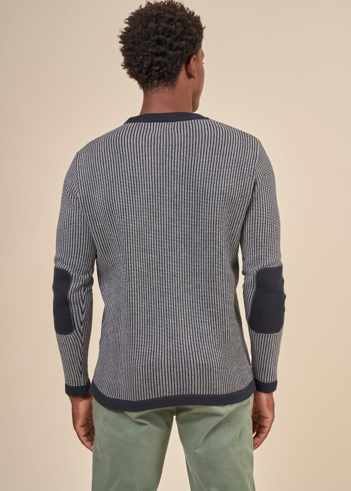 Pull ample en coton bio et cachemire | marine "deio navy"