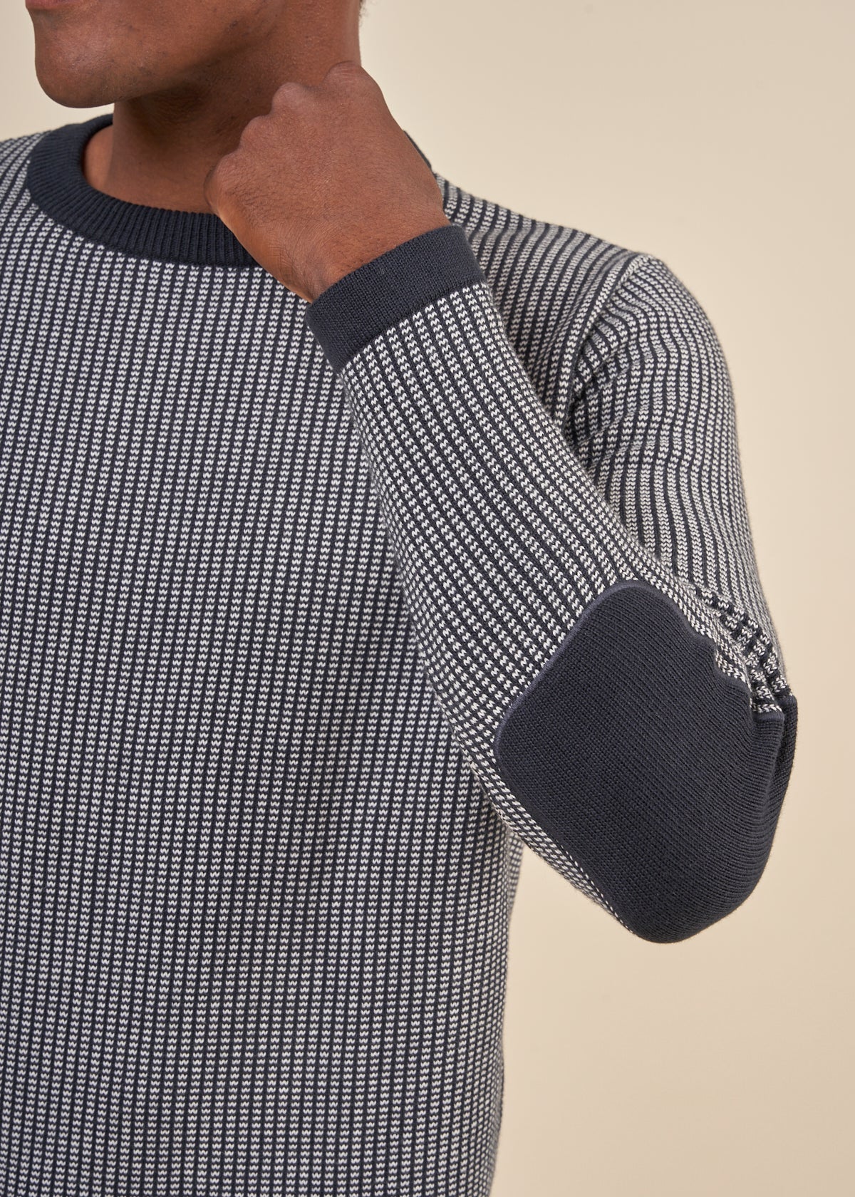 Pull ample en coton bio et cachemire | marine "deio navy"