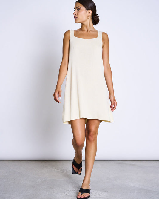 Robe écrue en Ecovero - LALIM offwhite