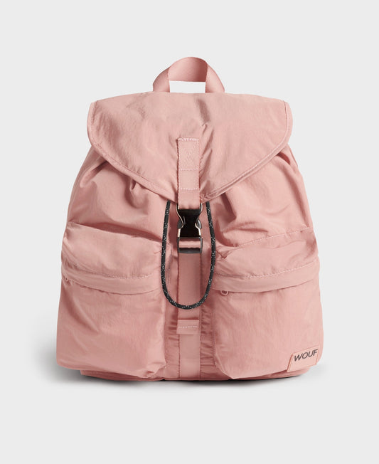 Sac à dos en matière recyclée déperlante | rose "ballet backpack rose poudré"
