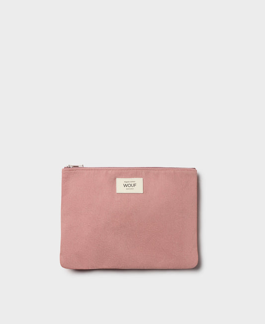 Pochette en coton bio | Rose "sunrise pouch"