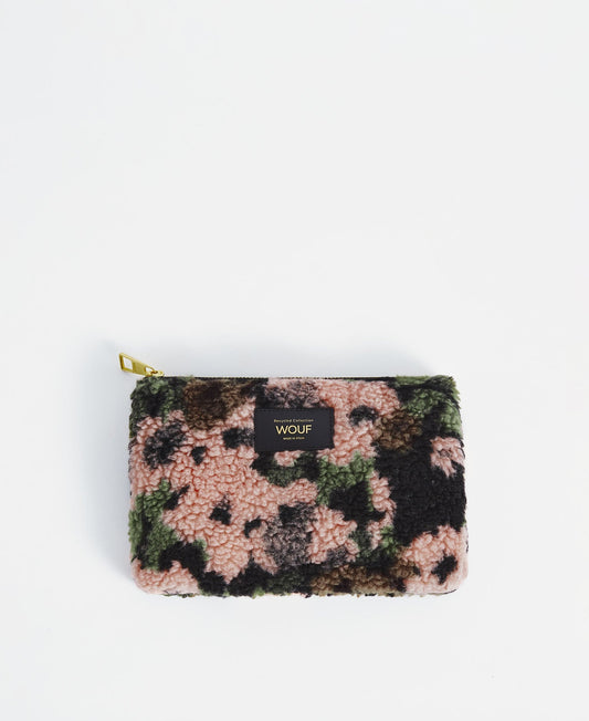 pochette en matières recyclées | motif fleuri "margot pouch"
