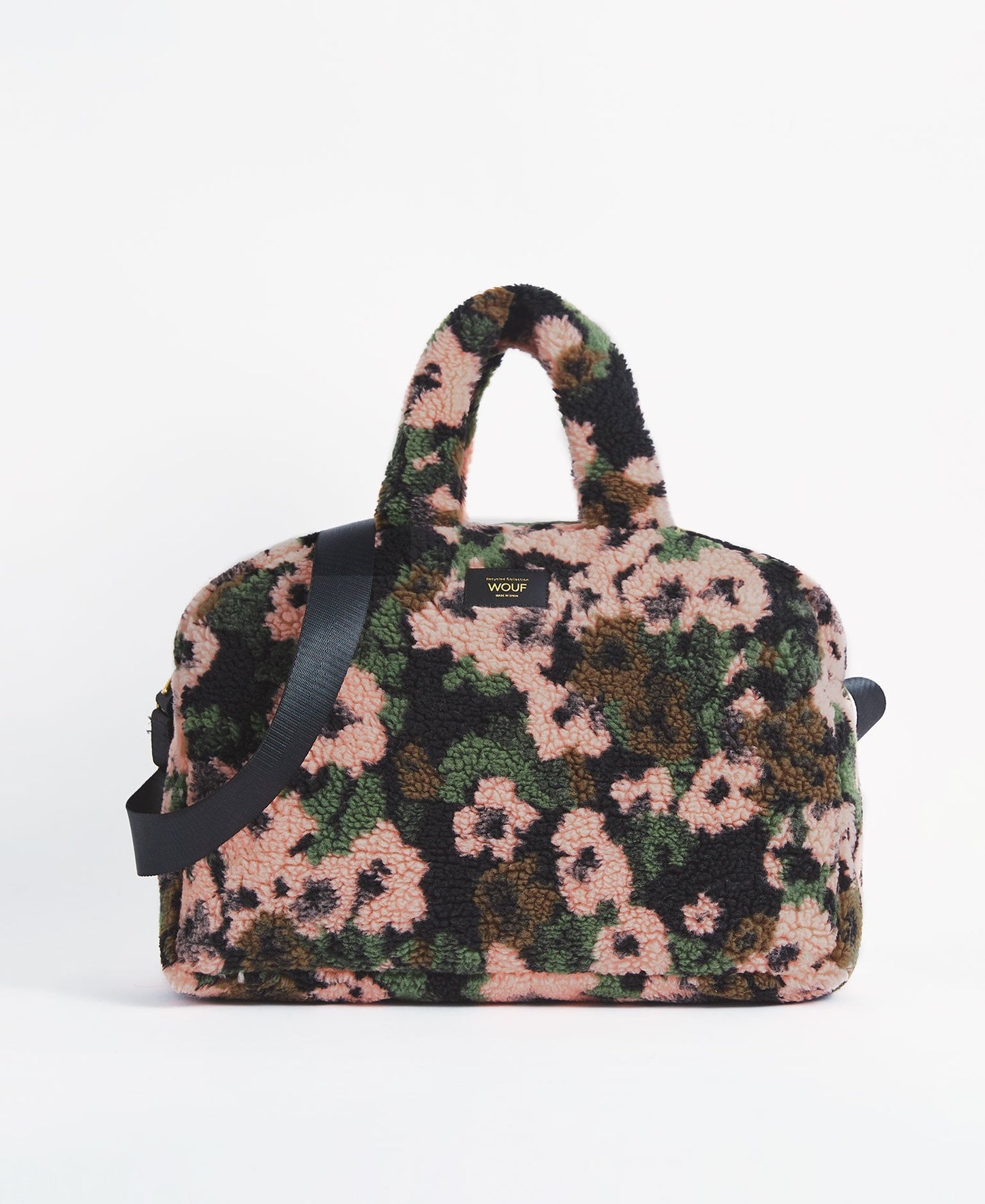Sac weekend en matières recyclées | motif fleuri "margot weekend bag"