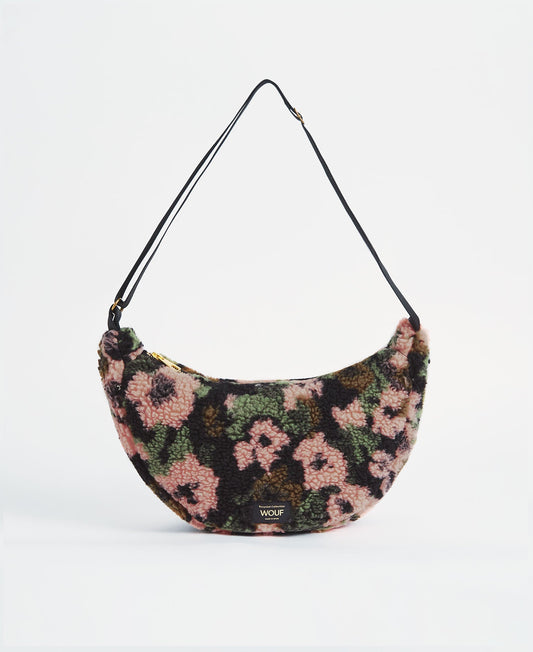 Banane en matières recyclées | motif fleuri "margot crossbody bag"