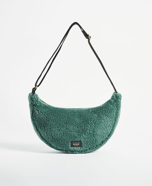 Banane en matières recyclées | vert d'eau "moss crossbody bag"
