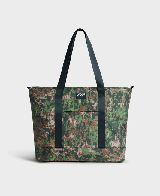 Sac cabas en matière recyclée déperlante | Multicolore "elsa tote bag motif elsa"