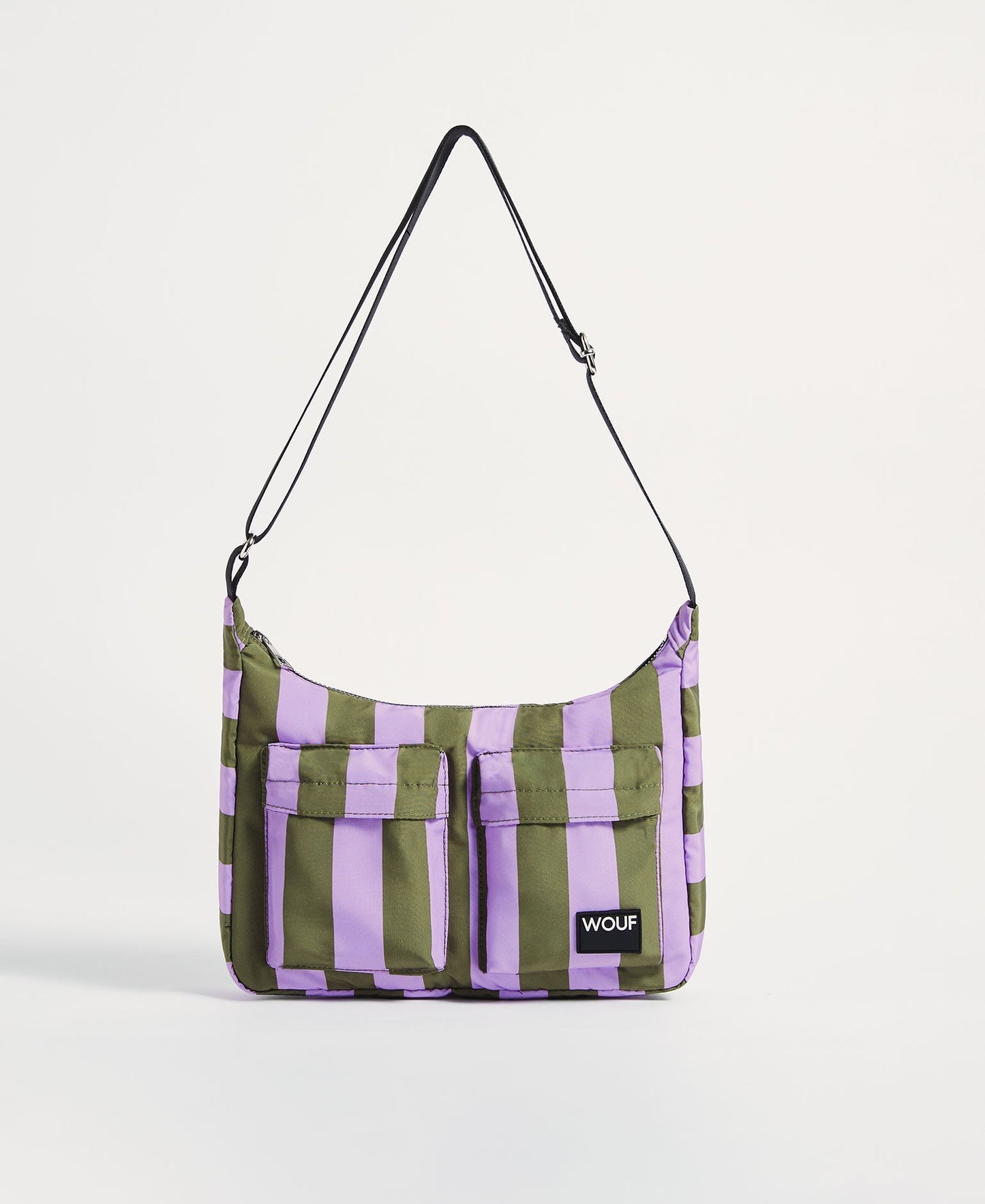 Sac bandoulière en matière recyclée | rayé "niza crossbody bag"