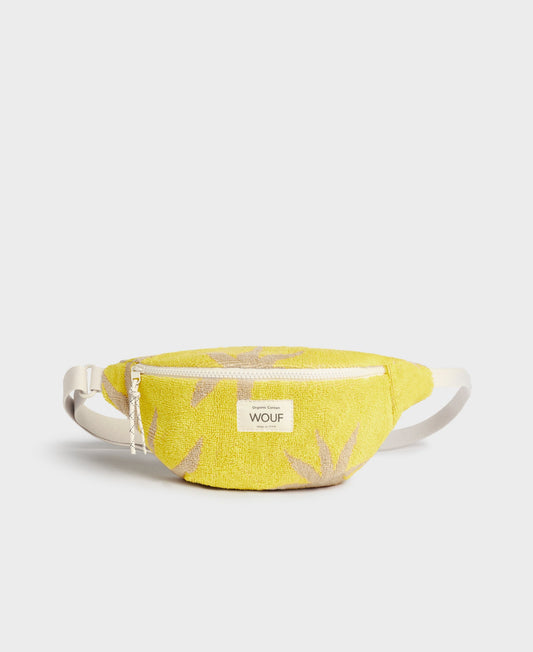 Banane en coton bio | Jaune à motifs "formentera waistbag soleils"