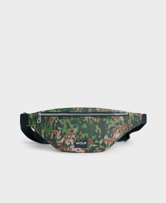 Banane en matière recyclée déperlante | multicolore "elsa waistbag motif elsa"