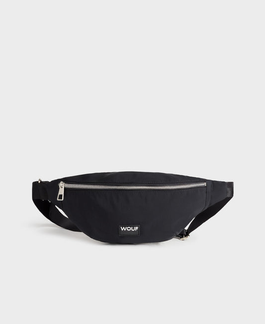 Banane en matière recyclée déperlante | Noir "midnight waistbag noir"