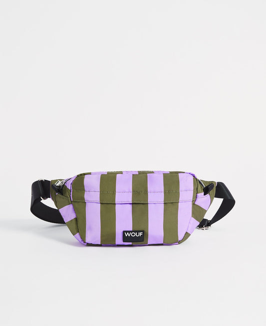 banane en matières recyclées | rayée "niza waistbag"