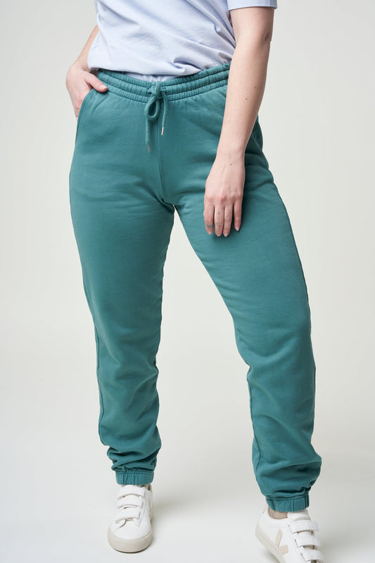 Jogging en coton bio | vert "organic sweatpants pine green"