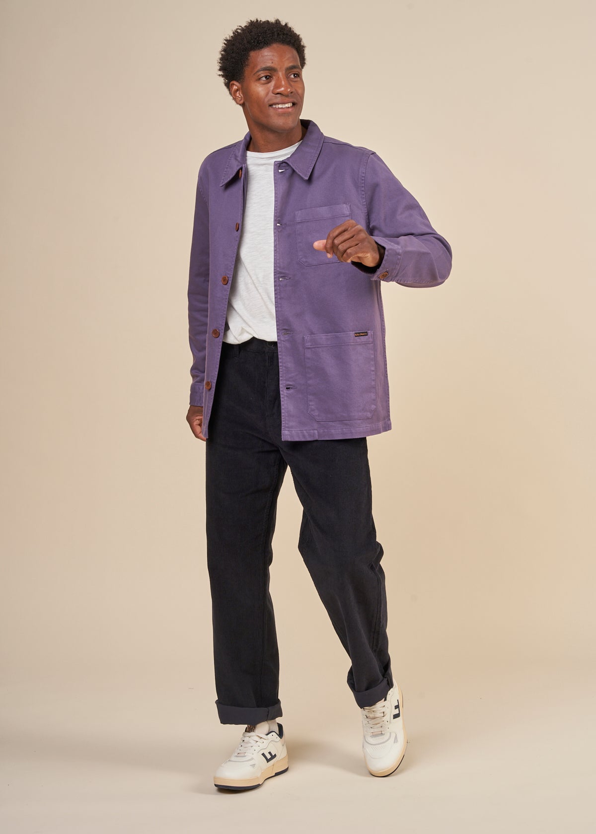 Pantalon en velours de coton bio | Marine "tuff tony pants navy cord"