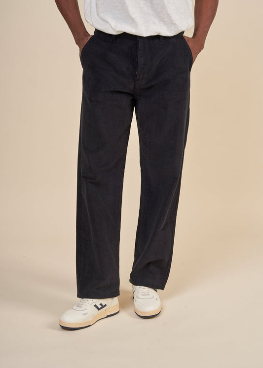 Pantalon en velours de coton bio | Marine "tuff tony pants navy cord"