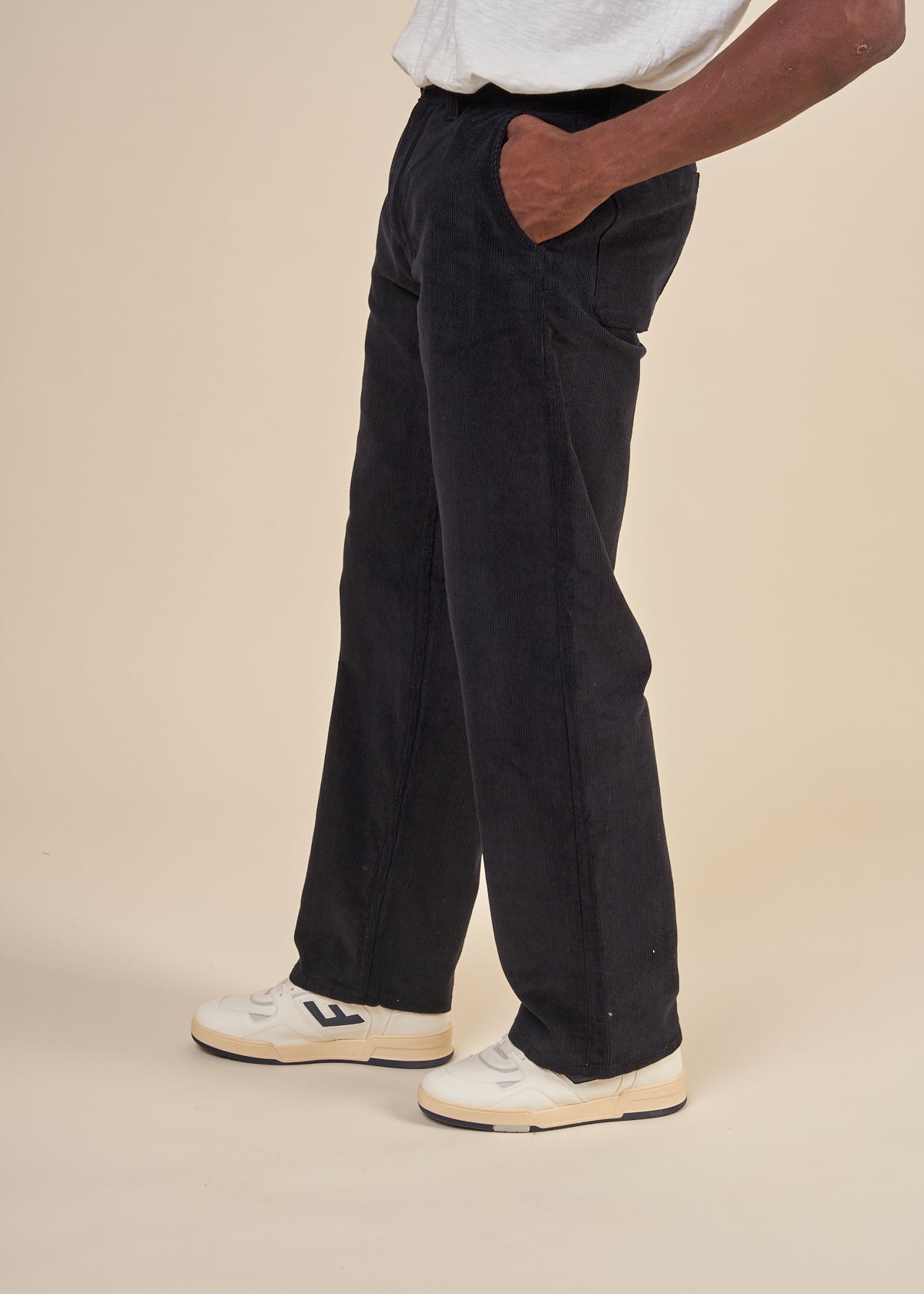 Pantalon en velours de coton bio | Marine "tuff tony pants navy cord"