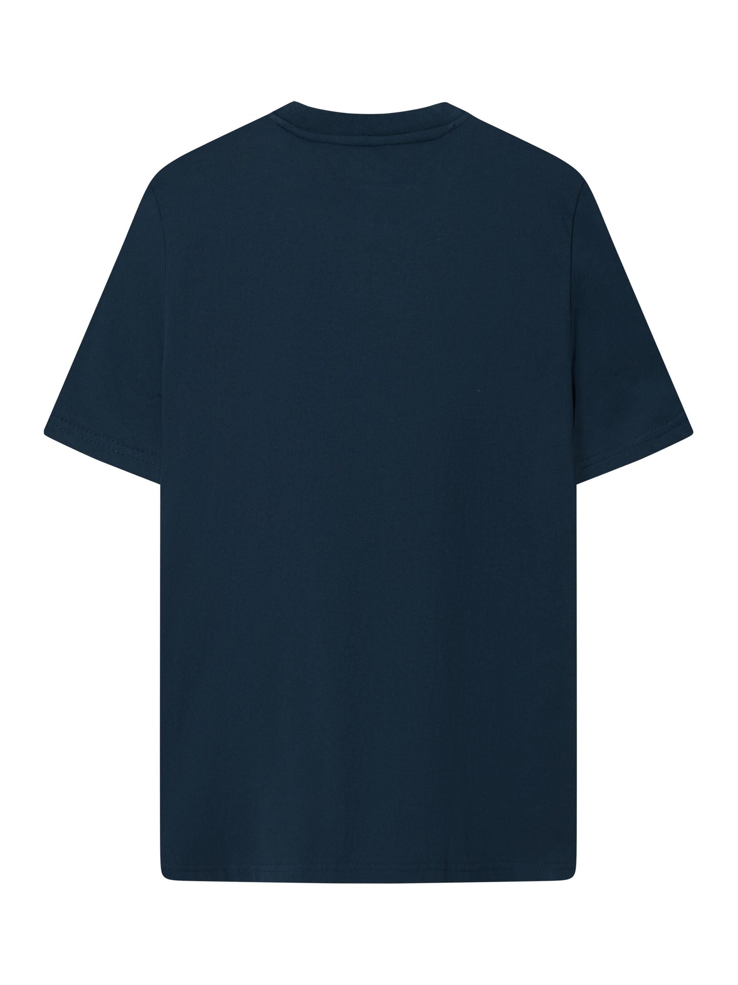 T-shirt marine imprimé en coton bio - regular whale front print t-shirt total eclipse
