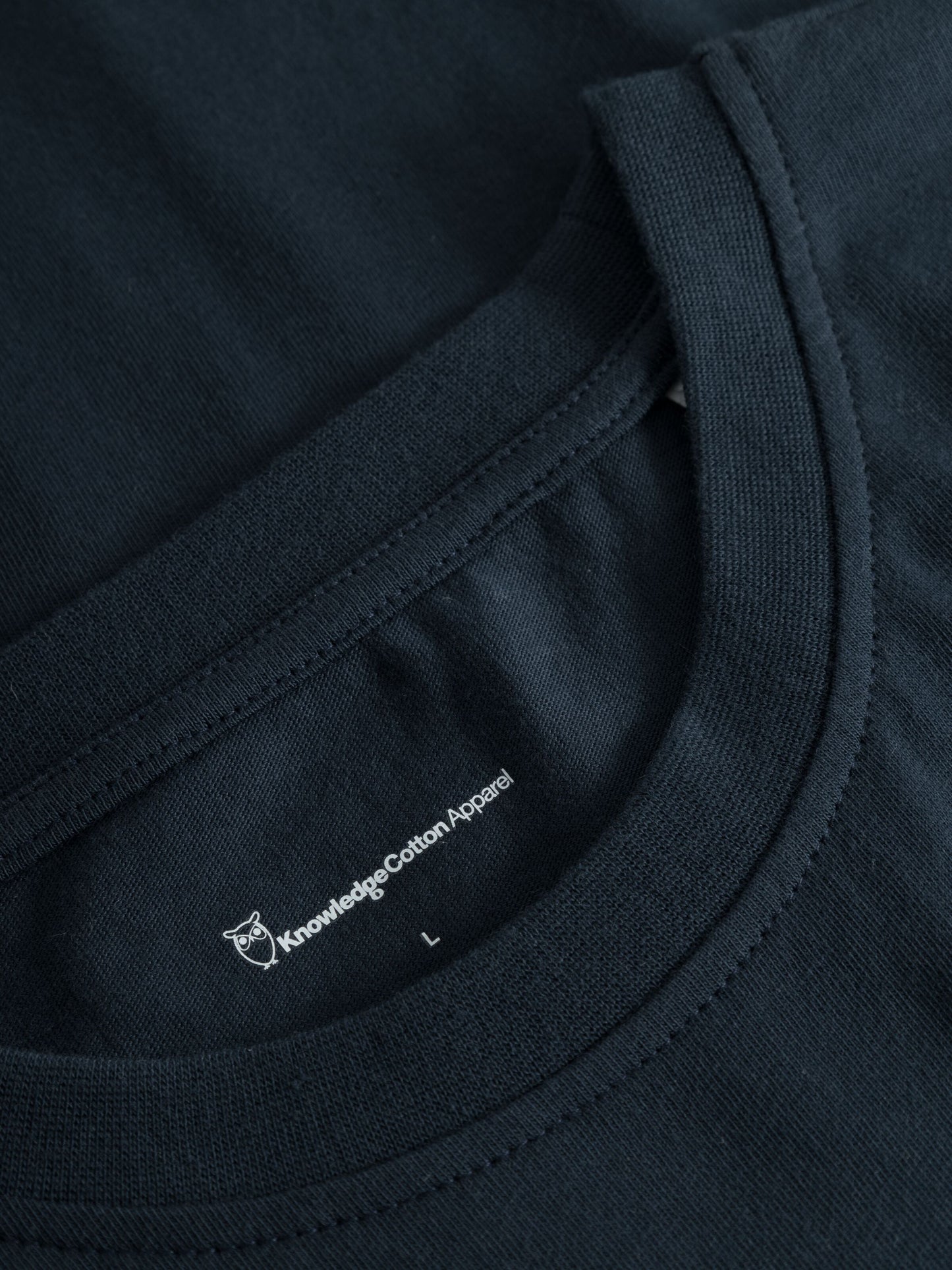 T-shirt marine imprimé en coton bio - regular whale front print t-shirt total eclipse
