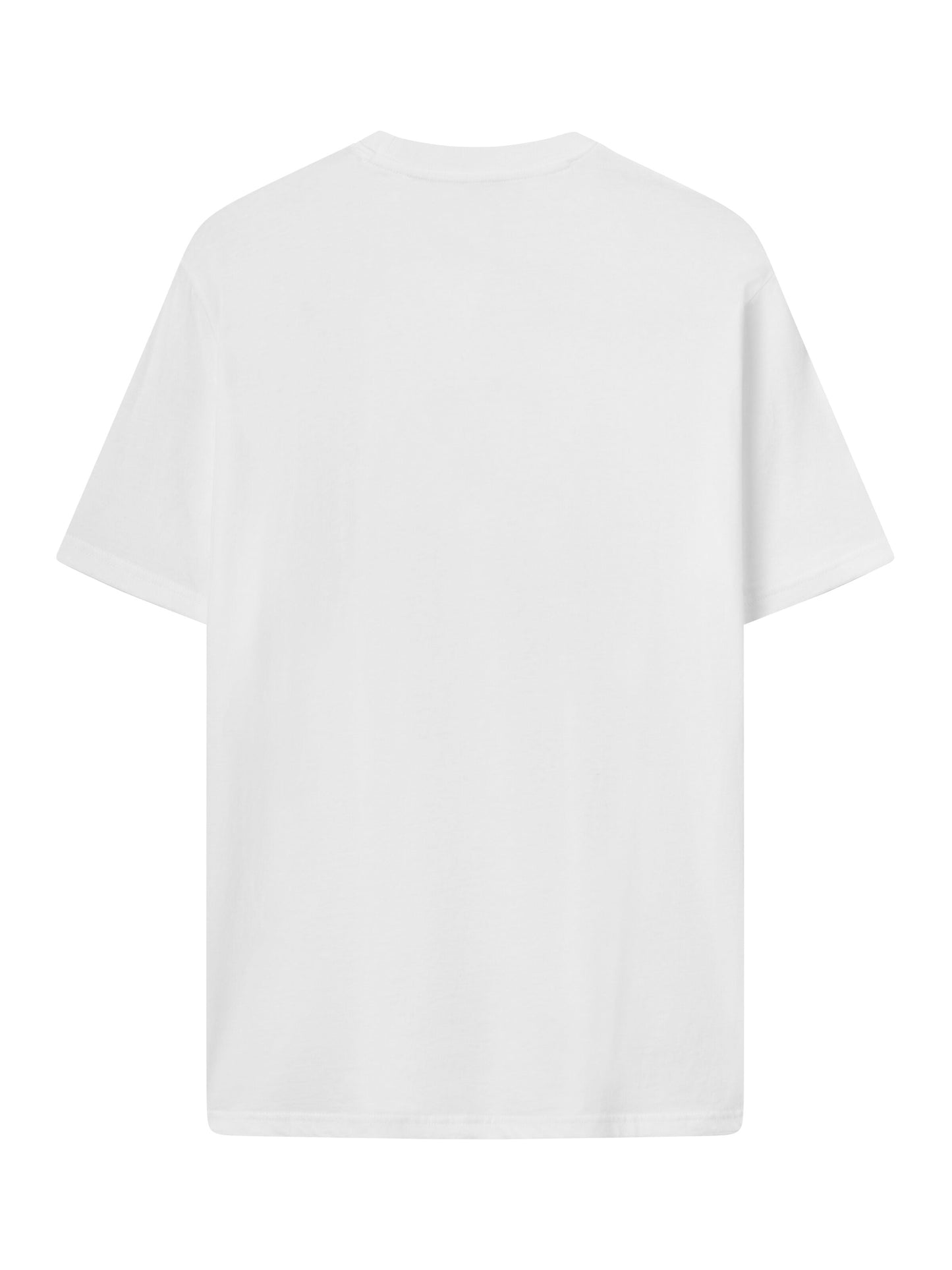 T-shirt blanc imprimé en coton bio - regular mountain front print t-shirt bright white
