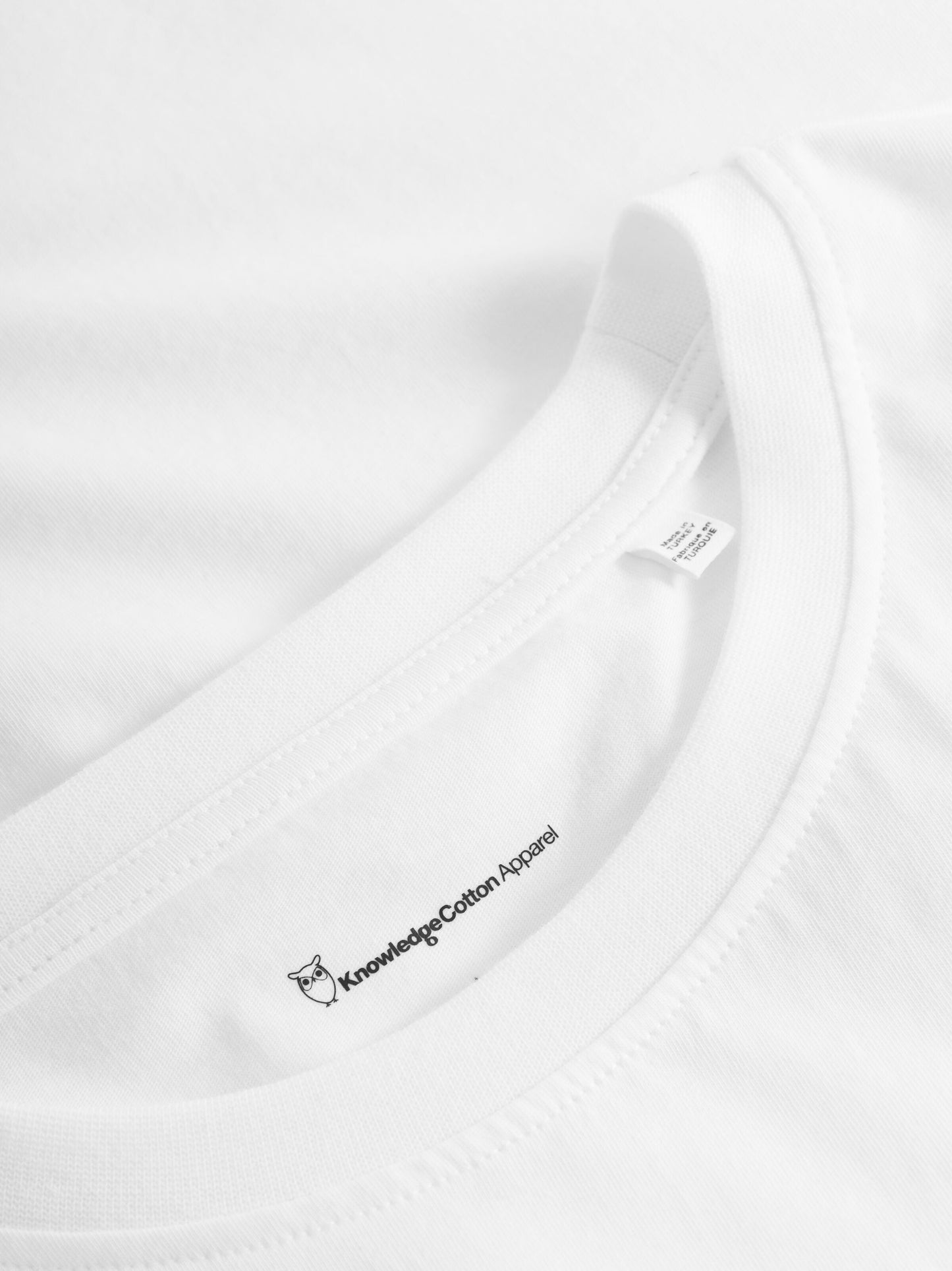 T-shirt blanc imprimé en coton bio - regular mountain front print t-shirt bright white