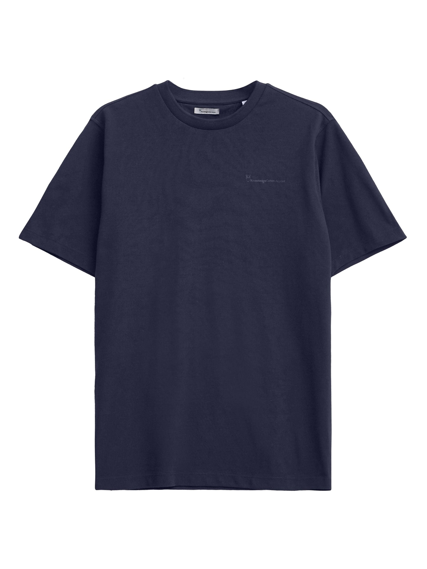 T-shirt en coton bio | Marine "regular fit pique t-shirt night sky"