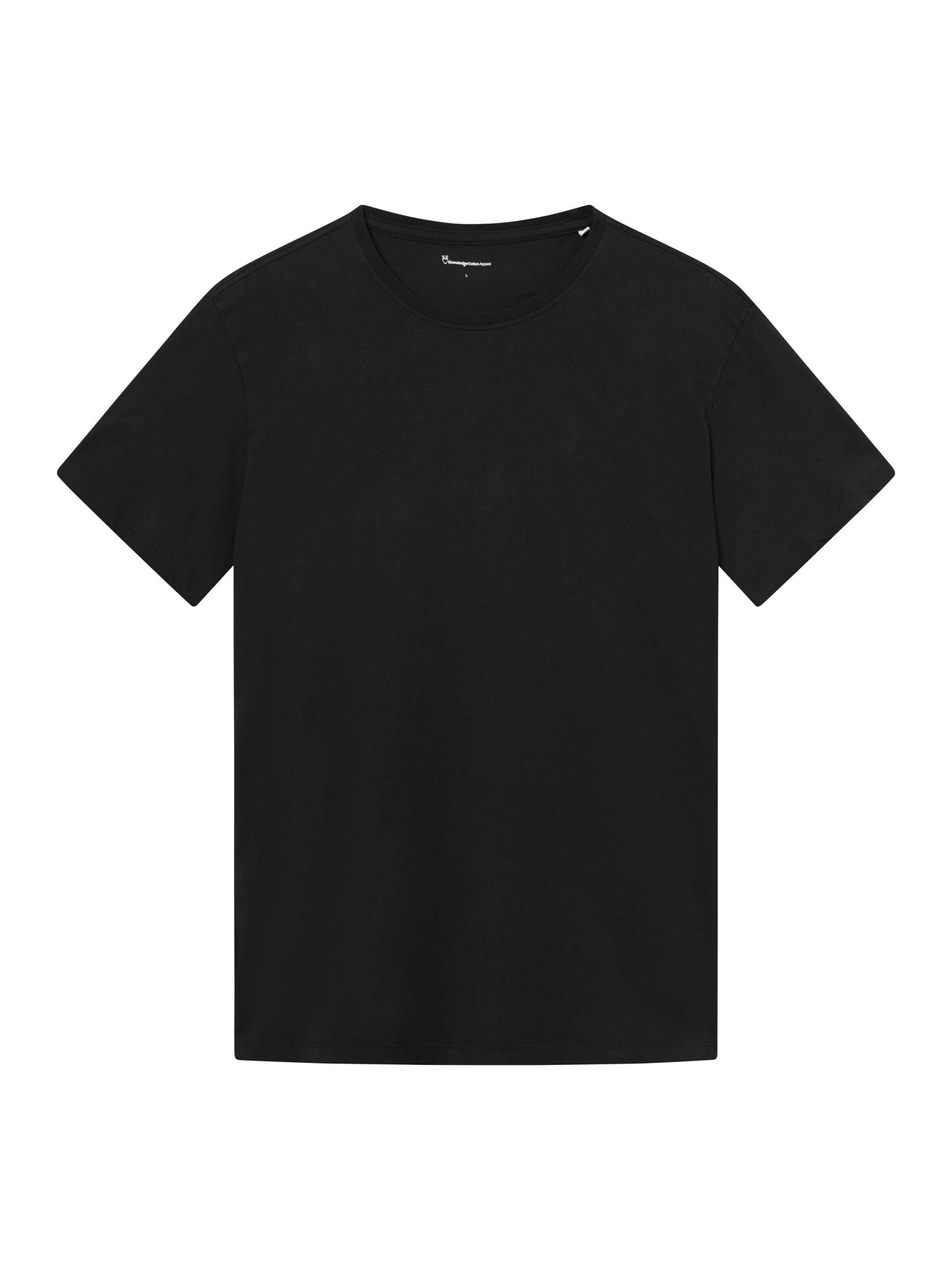 T-shirt en coton bio | noir "basic tee black jet"