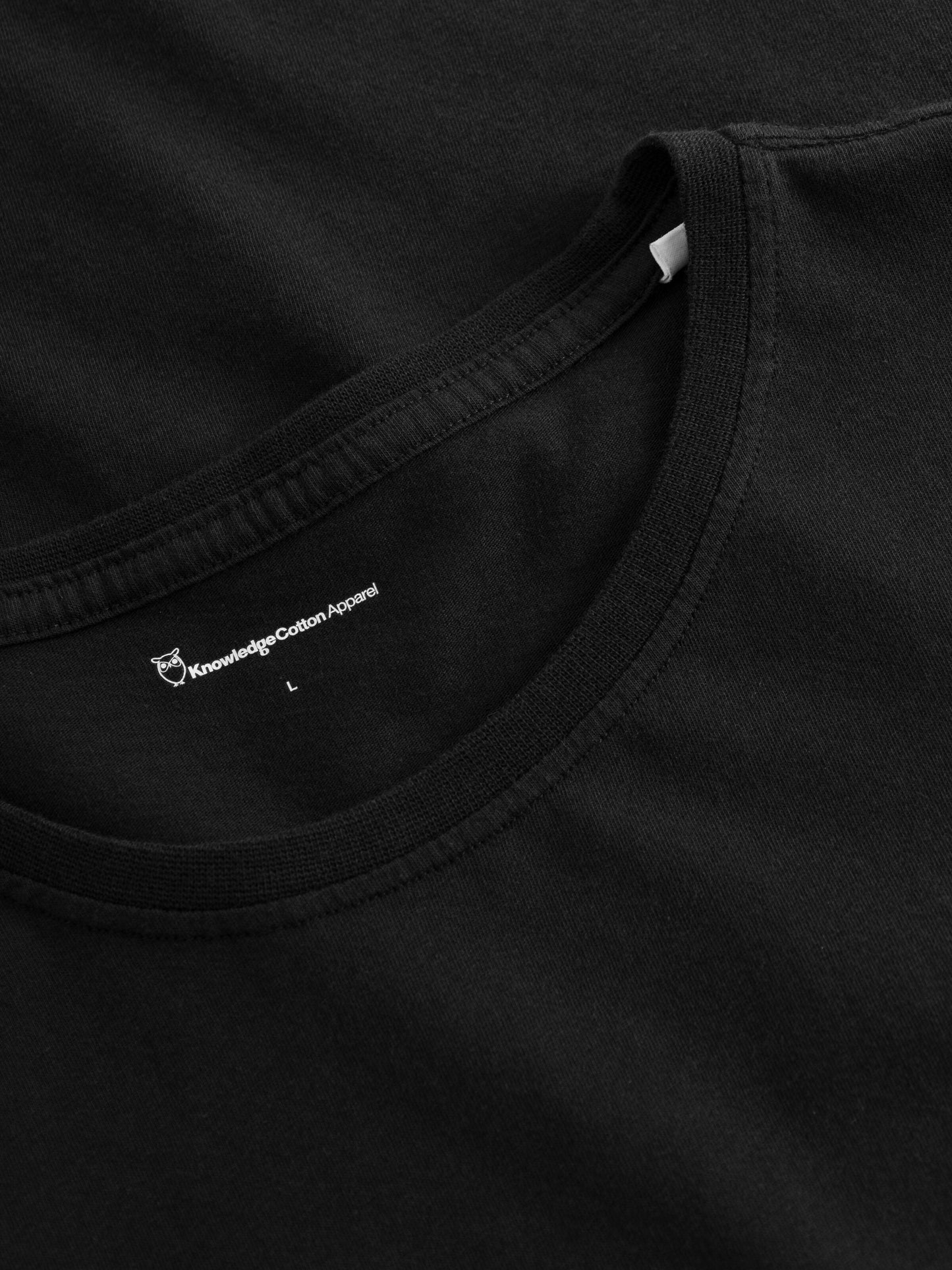 T-shirt en coton bio | noir "basic tee black jet"