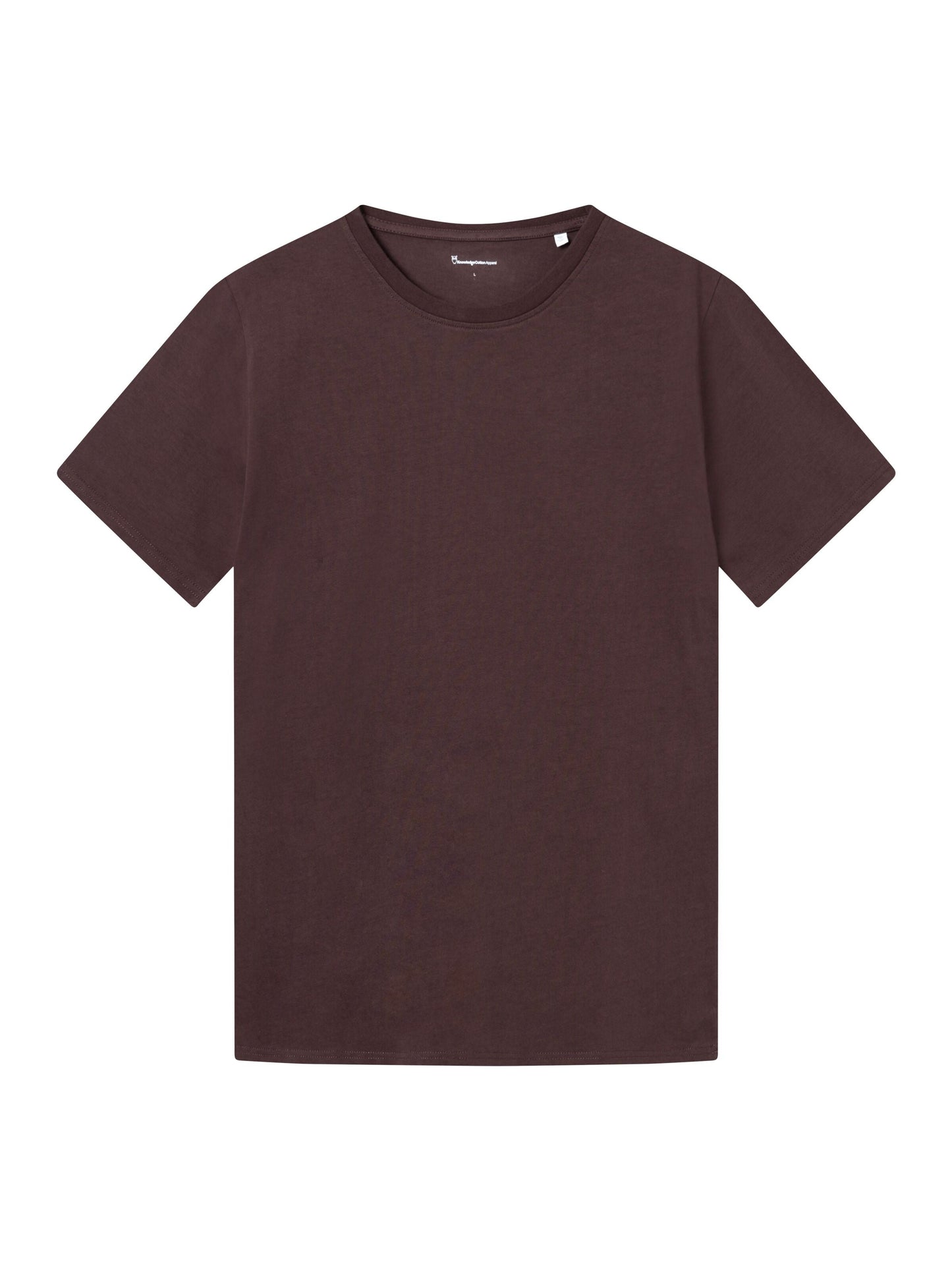 T-shirt en coton bio | marron "basic tee deep mahogany"