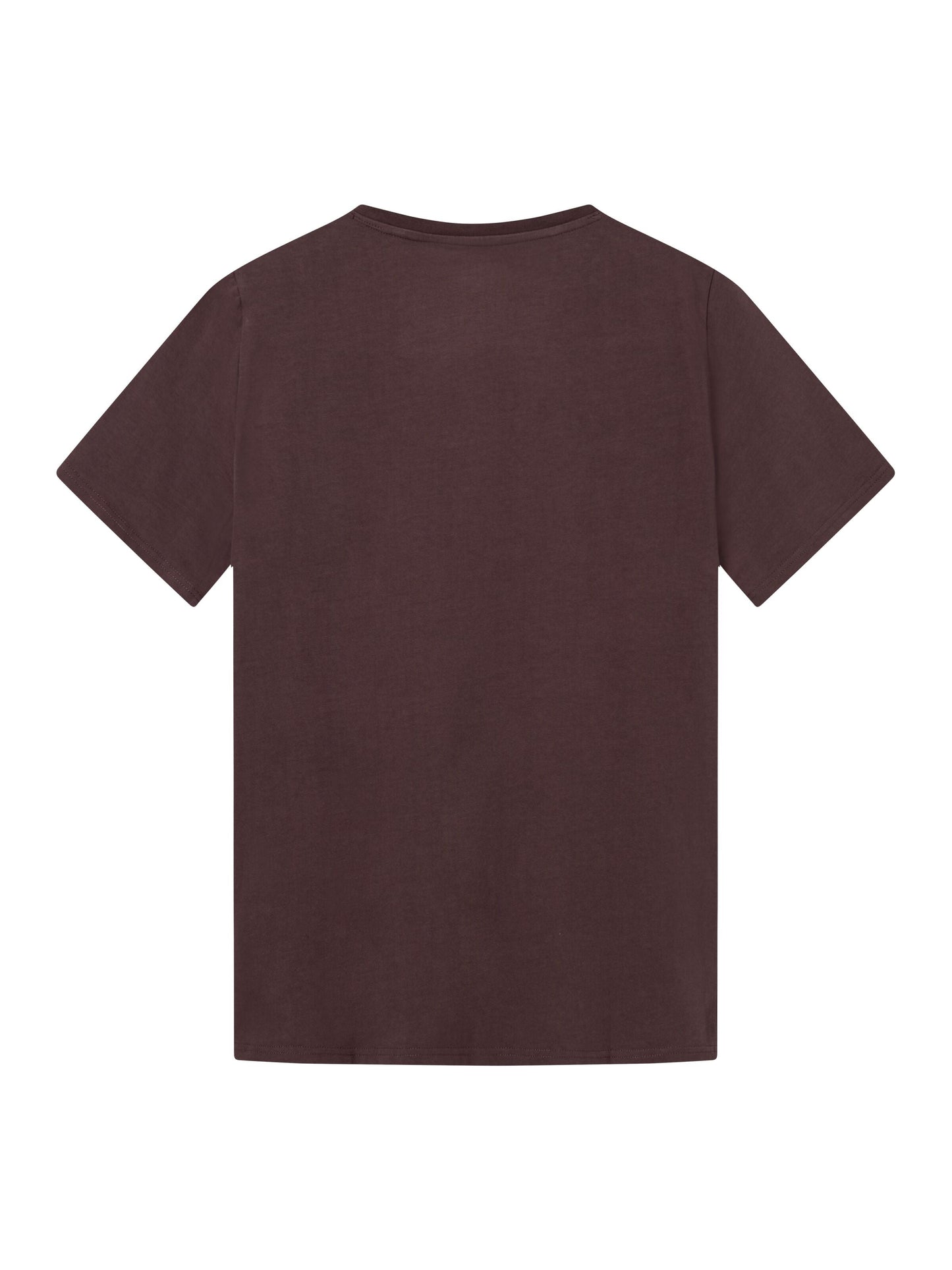 T-shirt en coton bio | marron "basic tee deep mahogany"