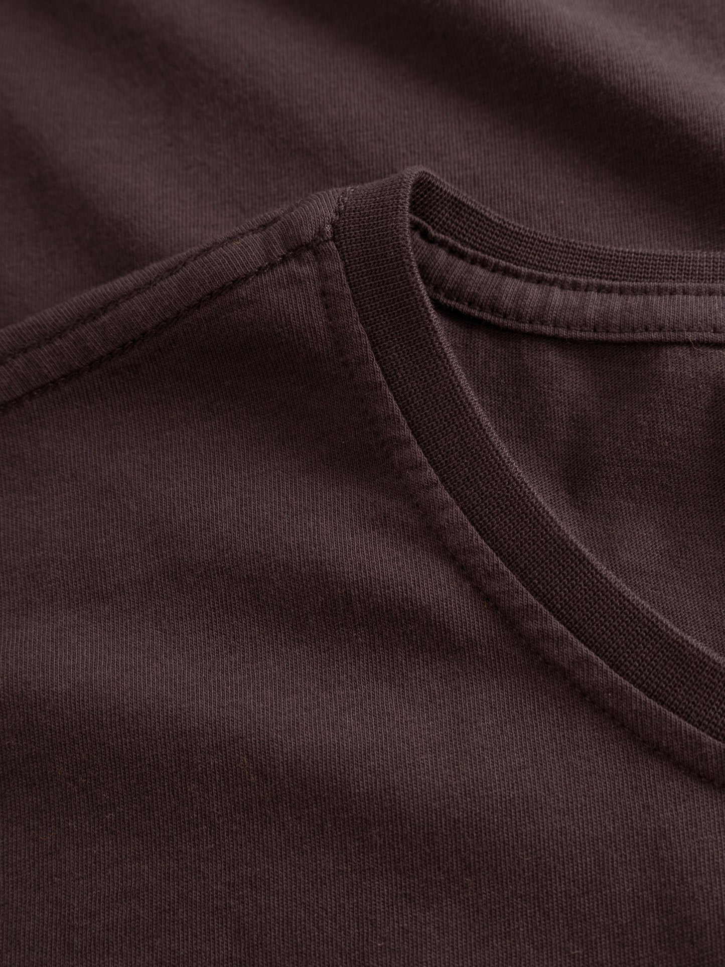 T-shirt en coton bio | marron "basic tee deep mahogany"
