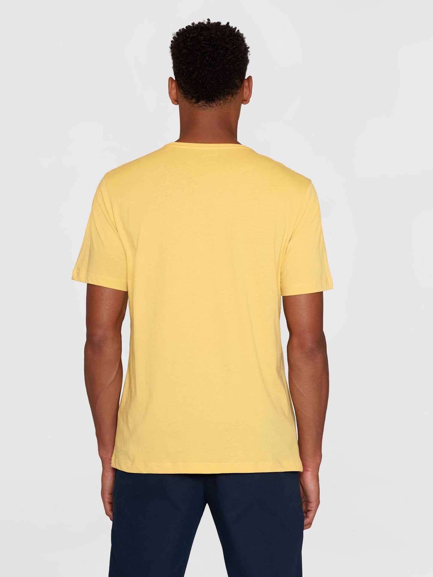 T-shirt en coton bio | jaune "agnar basic t-shirt misted yellow"