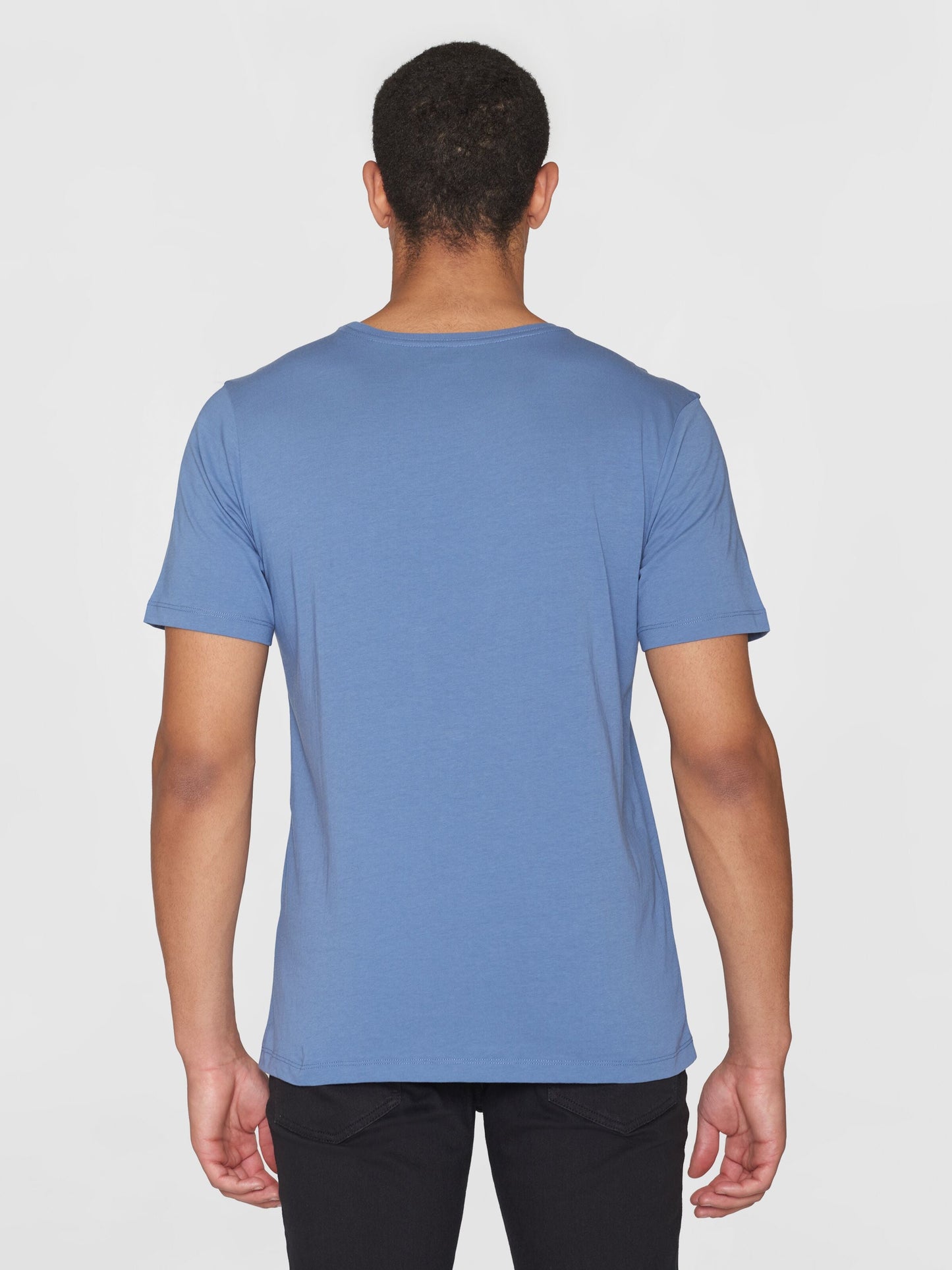 T-shirt en coton bio | bleu "agnar basic t-shirt moonlight blue"