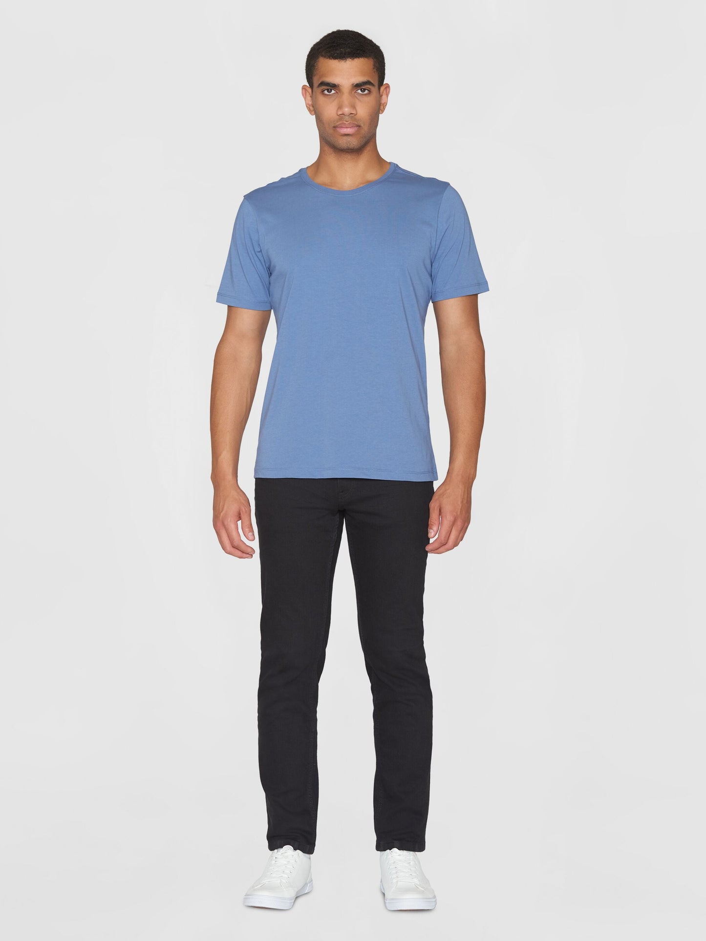 T-shirt en coton bio | bleu "agnar basic t-shirt moonlight blue"
