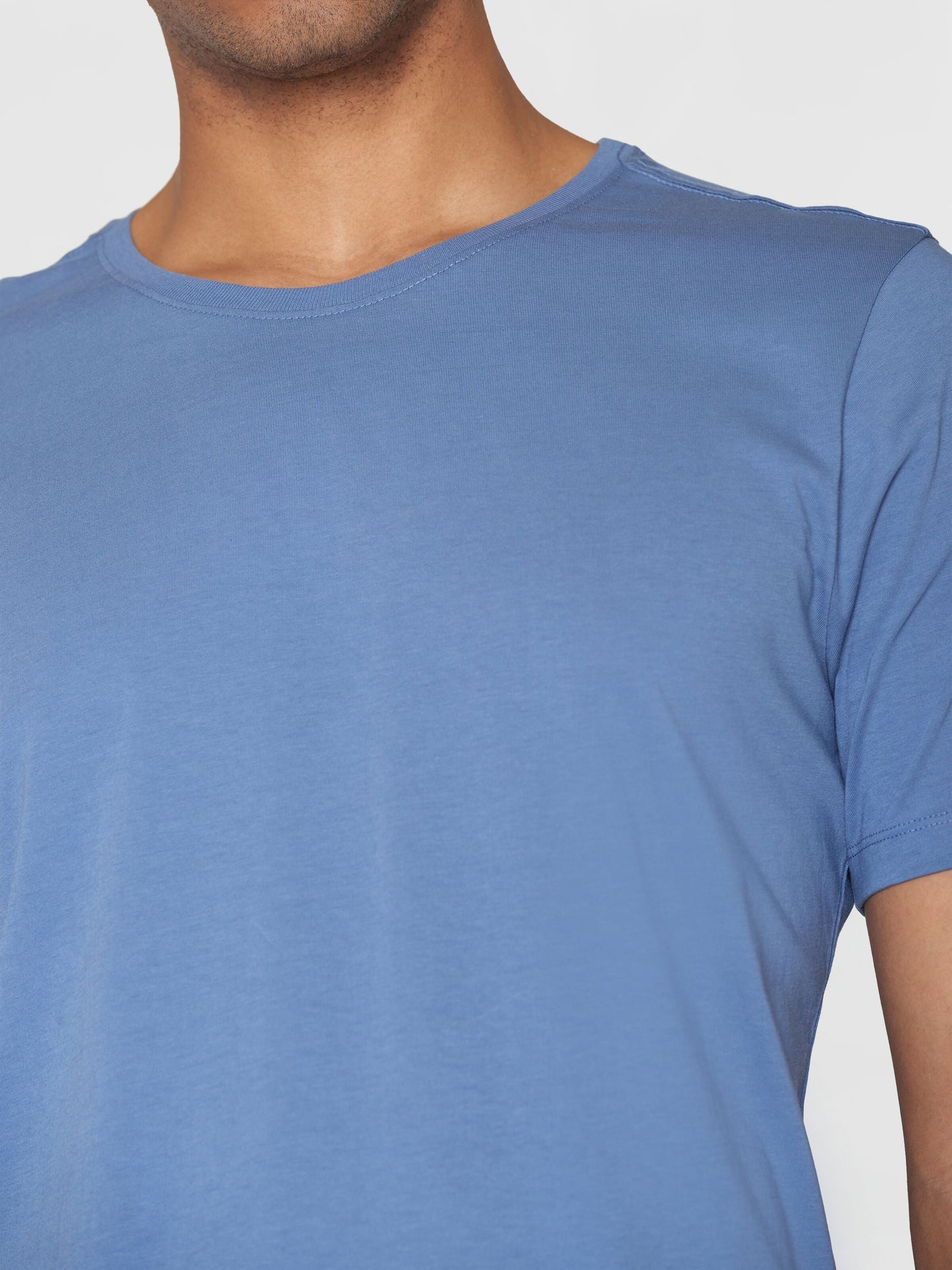 T-shirt en coton bio | bleu "agnar basic t-shirt moonlight blue"