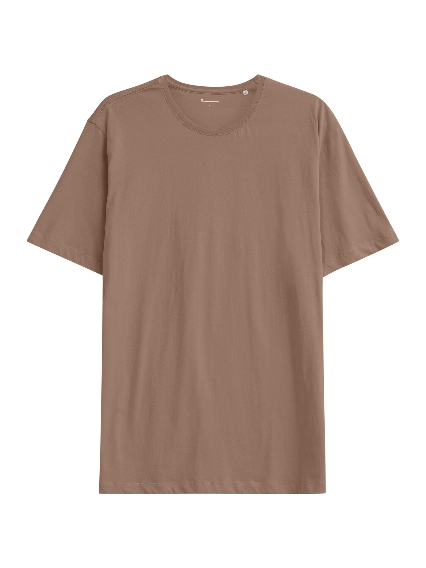 T-shirt en coton bio | marron "agnar basic t-shirt chocolate malt"