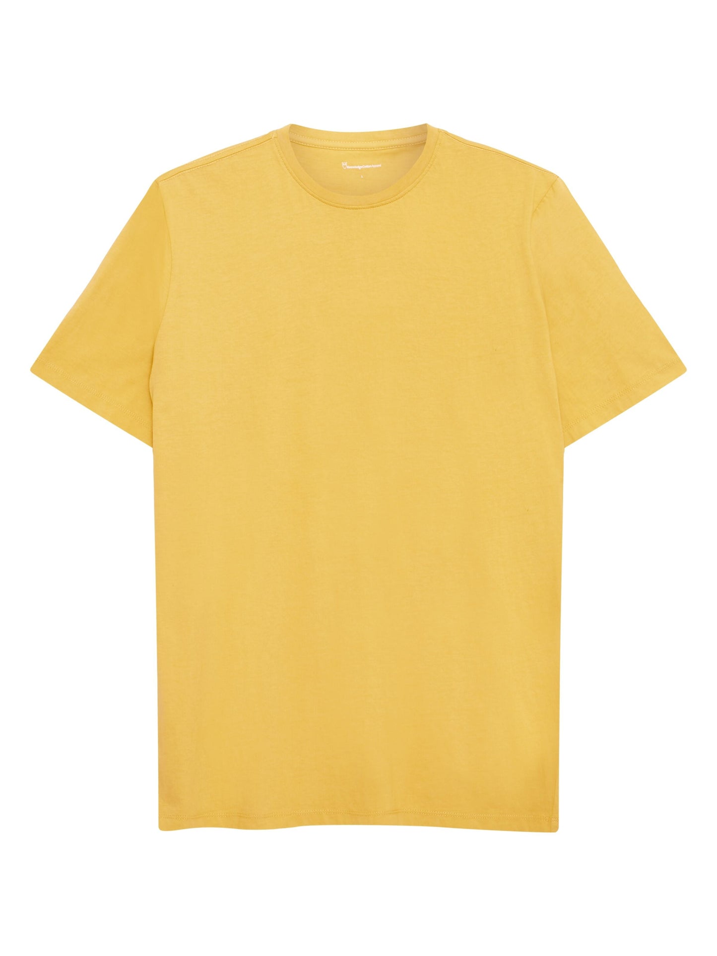 T-shirt en coton bio | jaune "agnar basic t-shirt olivenite"