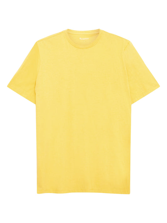 T-shirt en coton bio | jaune "Agnar - yarrow"