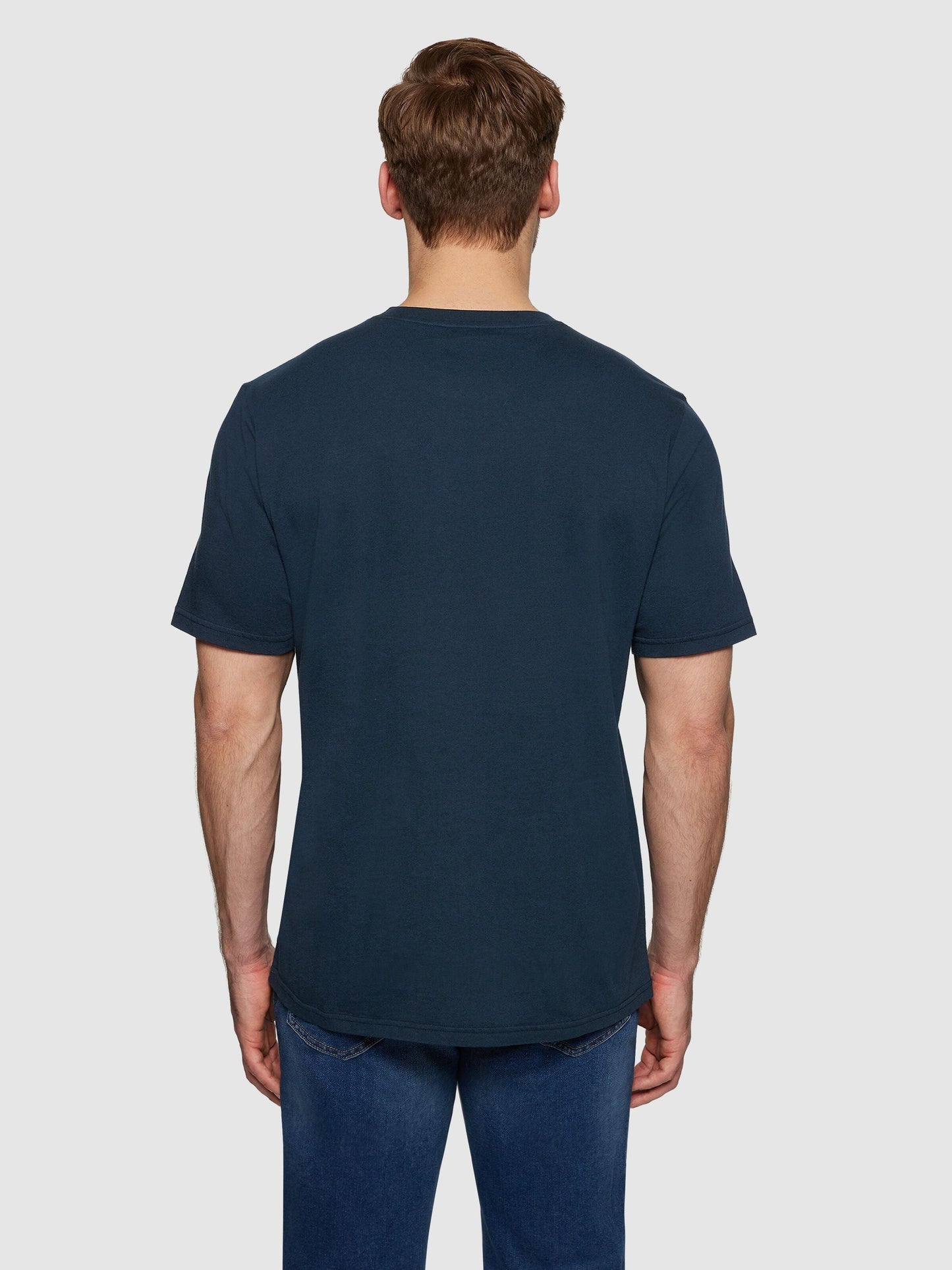T-shirt en coton bio | bleu "owl tree - total eclipse"