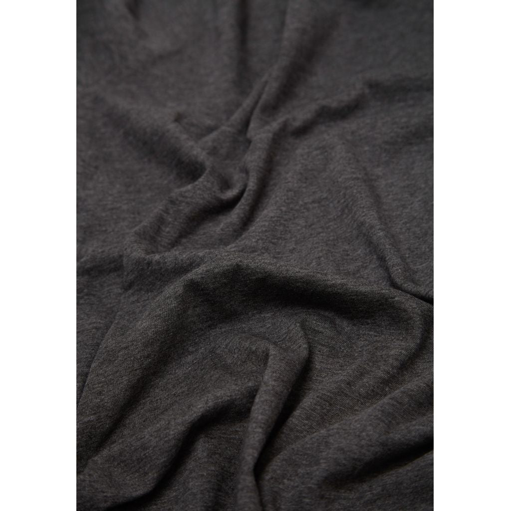 T-shirt gris en coton bio - dark grey melange