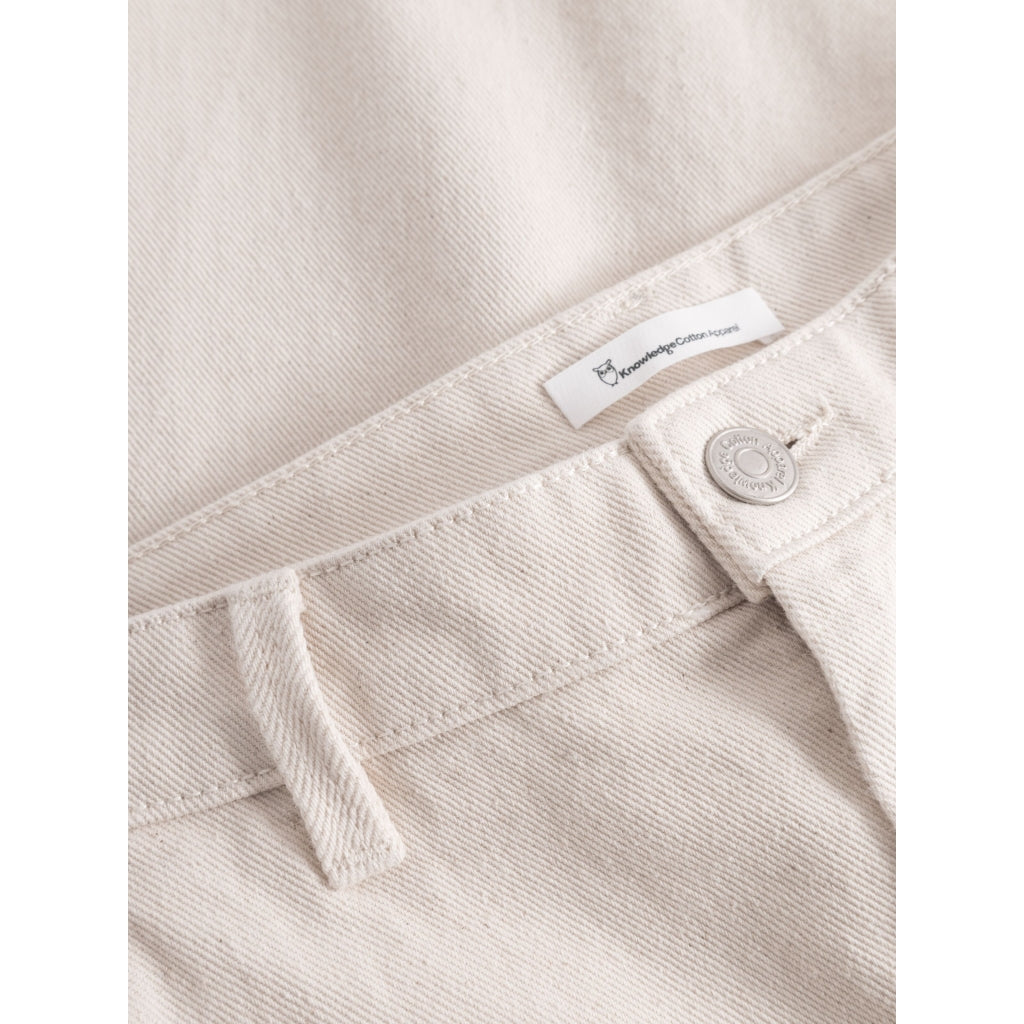 Pantalon droit non teinté en coton bio - calla tapered heavy canvas raw cotton