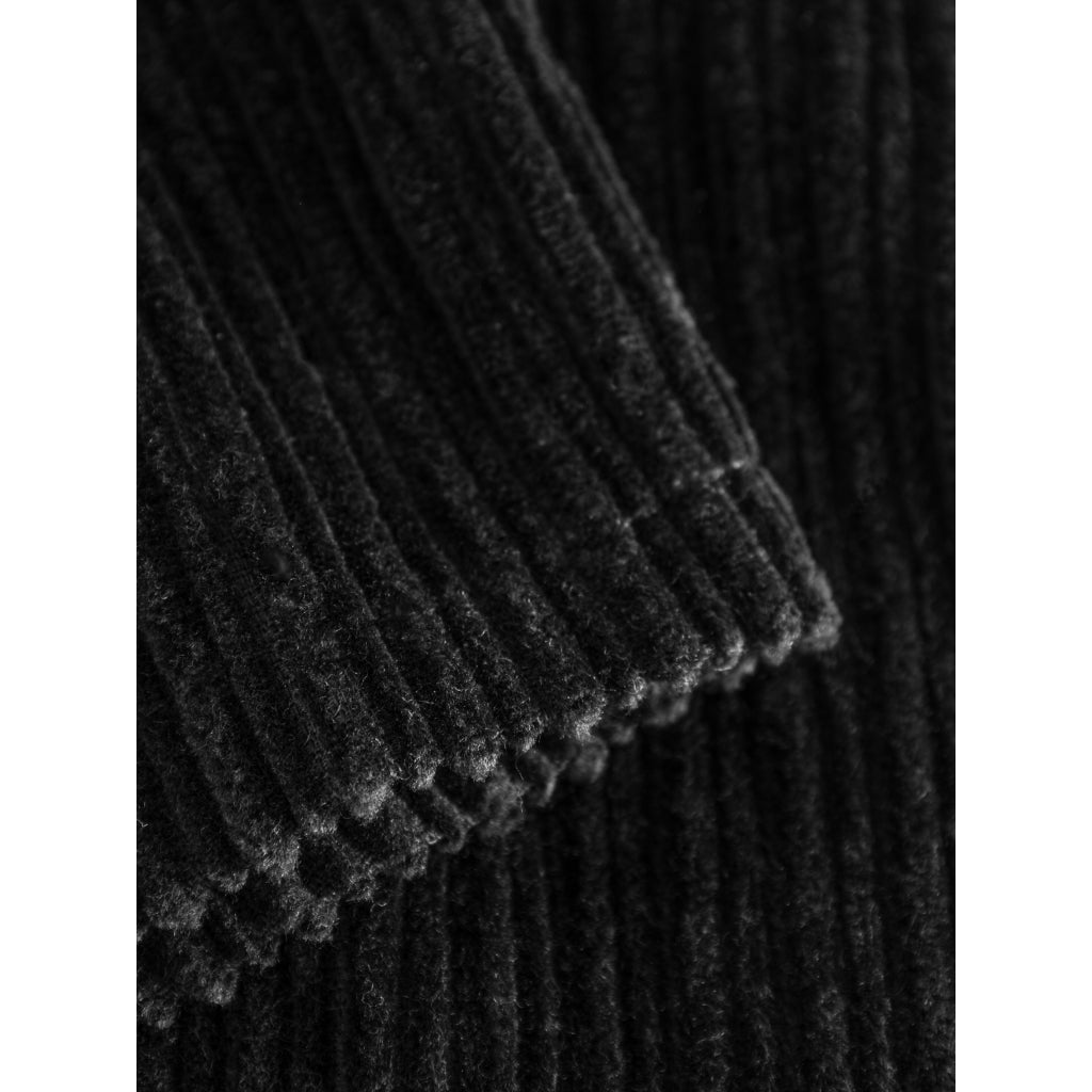 Jupe velours en coton bio | Noir "irregular corduroy skirt black jet"
